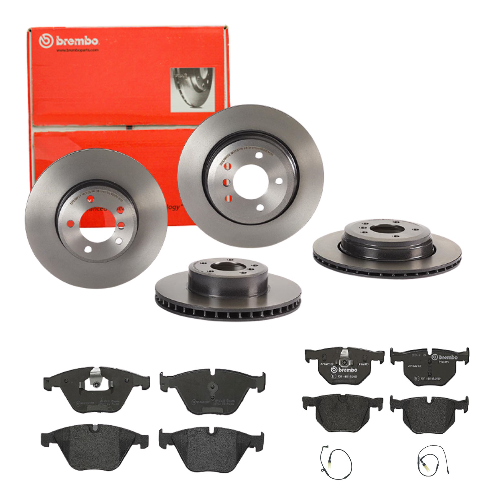 BREMBO Bremsensatz, Scheibenbremse sg00000eey Vorderachse Innenbelüftet 324mm 20mm für BMW