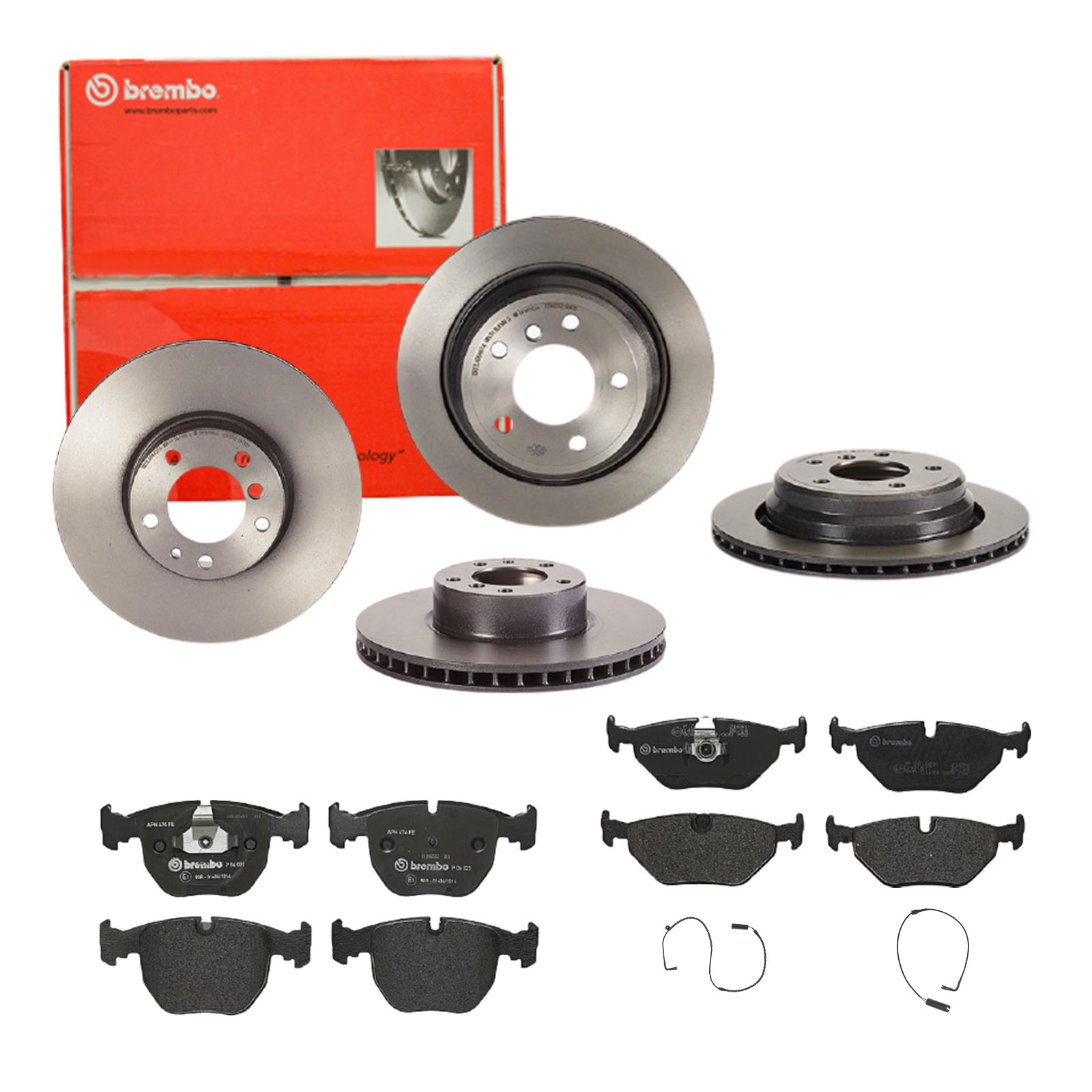 BREMBO Bremsensatz, Scheibenbremse sg00000eez Hinterachse Innenbelüftet 298mm 30mm für BMW