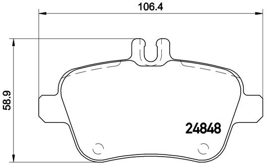 BREMBO Bremsensatz, Scheibenbremse ijdtidjlv2 Hinterachse Innenbelüftet 295mm 22mm für MERCEDES-BENZ
