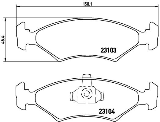 BREMBO Bremsensatz, Scheibenbremse ijf141i4v0 Vorderachse Voll 240mm 12mm für FORD MAZDA