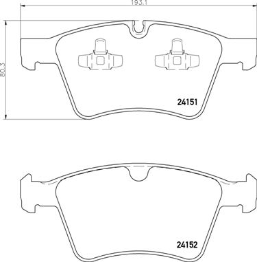 BREMBO Bremsensatz, Scheibenbremse ijg5y0ugf5 Vorderachse Innenbelüftet 375mm 32mm für MERCEDES-BENZ
