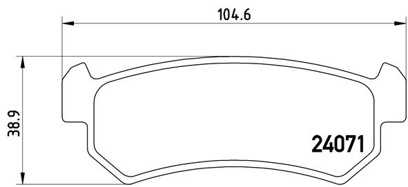 BREMBO Bremsensatz, Scheibenbremse ijg5y0uq35 Hinterachse Voll 258mm 10mm für CHEVROLET SUZUKI