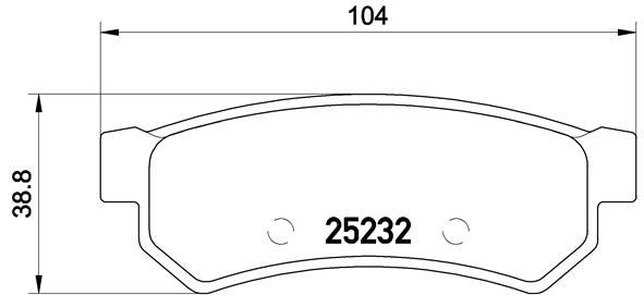 BREMBO Bremsensatz, Scheibenbremse ijg5y0usf9 Hinterachse Voll 258mm 10mm für CHEVROLET (SGM) CHEVROLET SUZUKI