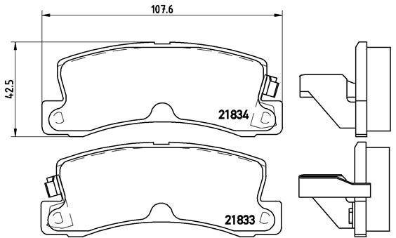 BREMBO Bremsensatz, Scheibenbremse ijg5y0usx7 Hinterachse Voll 269mm 10mm für TOYOTA LEXUS NISSAN