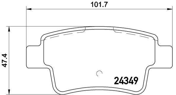 BREMBO Bremsensatz, Scheibenbremse ijzjsg5li5 Hinterachse Voll 264mm 10mm für OPEL FIAT VAUXHALL