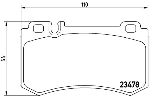 BREMBO Bremsensatz, Scheibenbremse ijzjsg5mv4 Hinterachse Gelocht/innenbel. 330mm 26mm für MERCEDES-BENZ