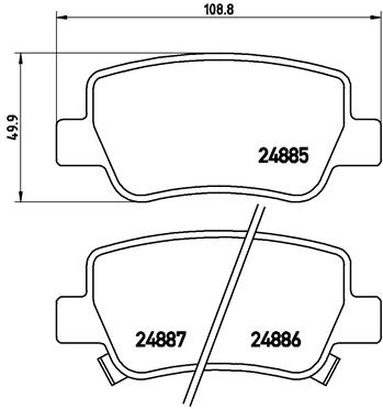 BREMBO Bremsensatz, Scheibenbremse ijzjsg5nv0 Hinterachse Voll 290mm 11mm für TOYOTA