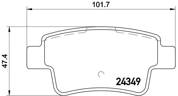 BREMBO Bremsensatz, Scheibenbremse ijzjsg5oj4 Hinterachse Gelocht 264mm 10mm für ABARTH FIAT
