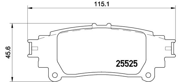 BREMBO Bremsensatz, Scheibenbremse ijzjsg5q63 Hinterachse Innenbelüftet 310mm 18mm für LEXUS TOYOTA