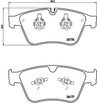 BREMBO Bremsensatz, Scheibenbremse ijzjsg5wp8 Vorderachse Gelocht/innenbel. 390mm 36mm für MERCEDES-BENZ