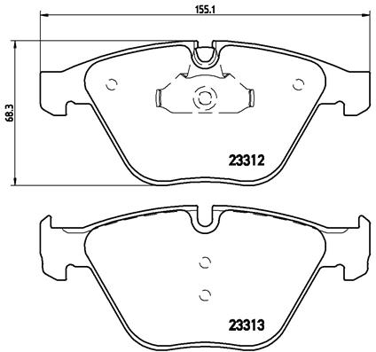 BREMBO Bremsensatz, Scheibenbremse ijzjsg6052 Vorderachse Innenbelüftet 310mm 24mm für BMW