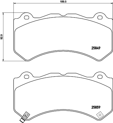 BREMBO Bremsensatz, Scheibenbremse ijzjsg6158 Vorderachse Geschlitzt 380mm 34mm für CADILLAC JEEP NISSAN DODGE