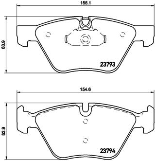 BREMBO Bremsensatz, Scheibenbremse ijzjsg61n6 Vorderachse Innenbelüftet 310mm 24mm für BMW