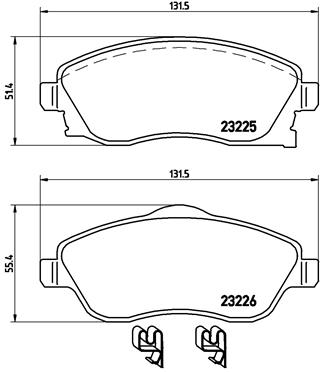 BREMBO Bremsensatz, Scheibenbremse ijzjsg65x0 Vorderachse Voll 240mm 11mm für OPEL VAUXHALL GENERAL MOTORS