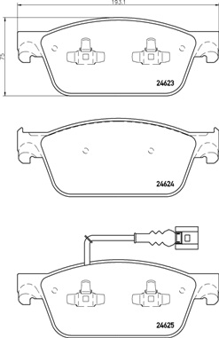BREMBO ijzjsgfds7 Vorderachse Innenbelüftet 340mm 32mm für SKODA VW