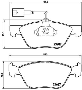 BREMBO ijzjsgfh81 Vorderachse Innenbelüftet 284mm 22mm für FIAT ALFA ROMEO LANCIA