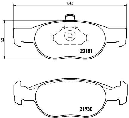BREMBO Bremsensatz, Scheibenbremse ijzjsgflj6 Vorderachse Voll 257mm 12mm für FIAT LANCIA ALFA ROMEO