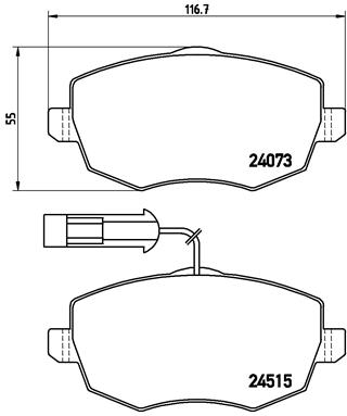 BREMBO Bremsensatz, Scheibenbremse ijzjsgflv8 Vorderachse Voll 257mm 12mm für FIAT LANCIA ALFA ROMEO