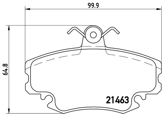 BREMBO Bremsensatz, Scheibenbremse ijzjsgfpb2 Vorderachse Voll 238mm 8mm für CITROËN PEUGEOT DACIA RENAULT ALPINE LIFAN