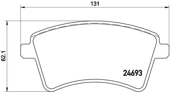 BREMBO Bremsensatz, Scheibenbremse ijzjsgfrf8 Vorderachse Innenbelüftet 280mm 24mm für MERCEDES-BENZ RENAULT NISSAN
