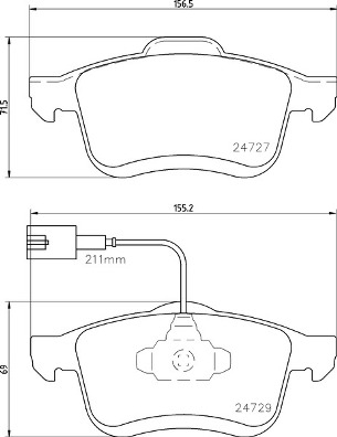 BREMBO Bremsensatz, Scheibenbremse ijzjsgfu01 Vorderachse Innenbelüftet 305mm 28mm für OPEL FIAT VAUXHALL CHRYSLER