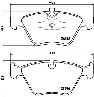BREMBO Bremsensatz, Scheibenbremse ijzjsgfzl2 Vorderachse Innenbelüftet 300mm 24mm für BMW