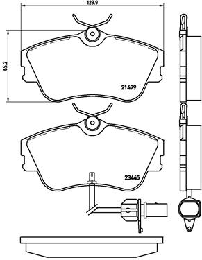 BREMBO ijzjsgg114 Vorderachse Voll 282mm 18mm für VW SKODA SEAT