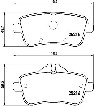 BREMBO Bremsensatz, Scheibenbremse ijzjsggde9 Hinterachse Innenbelüftet 345mm 26mm für MERCEDES-BENZ