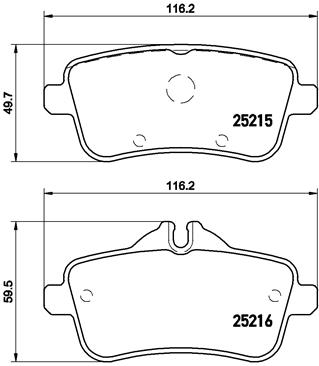 BREMBO Bremsensatz, Scheibenbremse ijzjsggjx4 Hinterachse Innenbelüftet 345mm 26mm für MERCEDES-BENZ