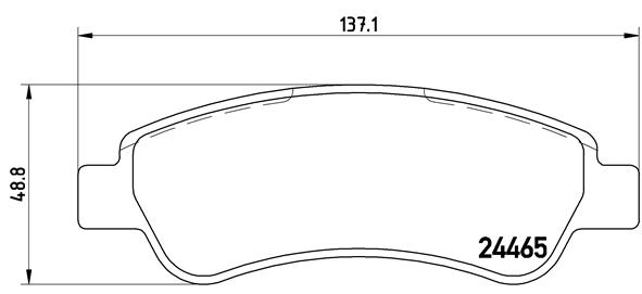 BREMBO Bremsensatz, Scheibenbremse ik3ebyflg9 Hinterachse Voll 280mm 16mm für CITROËN PEUGEOT FIAT