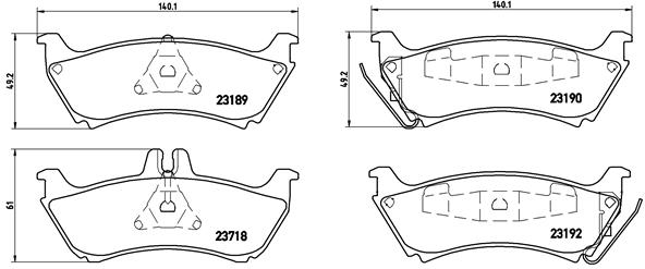 BREMBO Bremsensatz, Scheibenbremse ik3ebylev9 Hinterachse Voll 285mm 15mm für MERCEDES-BENZ