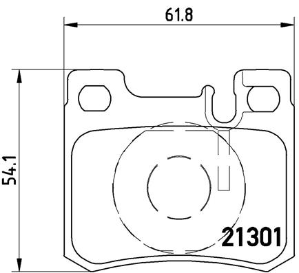 BREMBO Bremsensatz, Scheibenbremse ik3ebylfa9 Hinterachse Voll 258mm 9mm für MERCEDES-BENZ