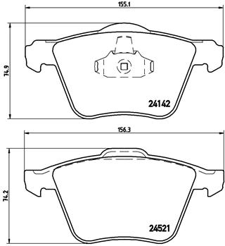 BREMBO Bremsensatz, Scheibenbremse ik3ebylnr8 Vorderachse Innenbelüftet 316mm 28mm für FORD VOLVO