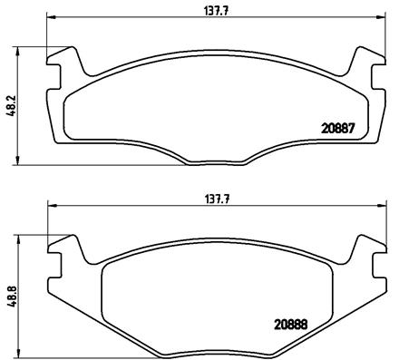 BREMBO Bremsensatz, Scheibenbremse ik3ebylqh8 Vorderachse Voll 239mm 10mm für SKODA SEAT