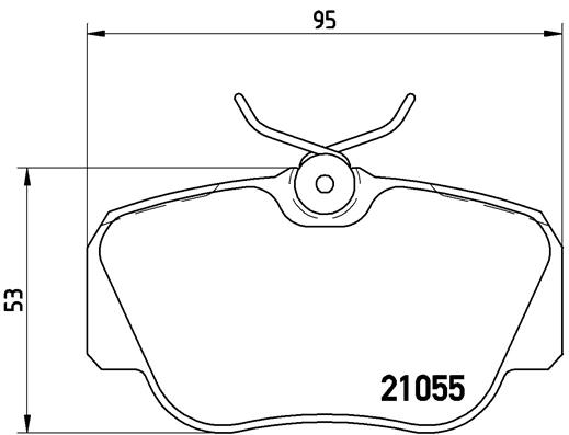BREMBO Bremsensatz, Scheibenbremse ik3ebylzl8 Vorderachse Voll 262mm 11mm für MERCEDES-BENZ