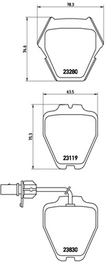 BREMBO Bremsensatz, Scheibenbremse ik3ebym6l2 Vorderachse Innenbelüftet 323mm 30mm für SEAT VW AUDI