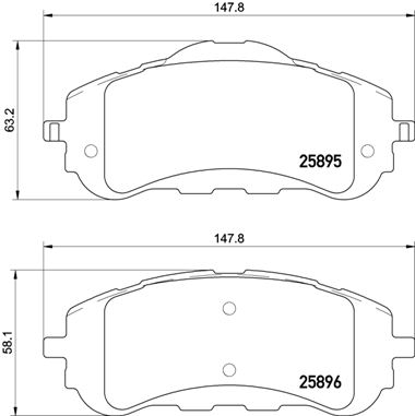 BREMBO Bremsensatz, Scheibenbremse sg000000v7 Vorderachse Innenbelüftet 283mm 26mm für PEUGEOT