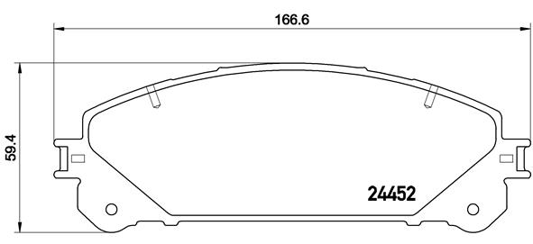 BREMBO Bremsensatz, Scheibenbremse sg000008m4 Vorderachse Innenbelüftet 328mm 28mm für TOYOTA LEXUS