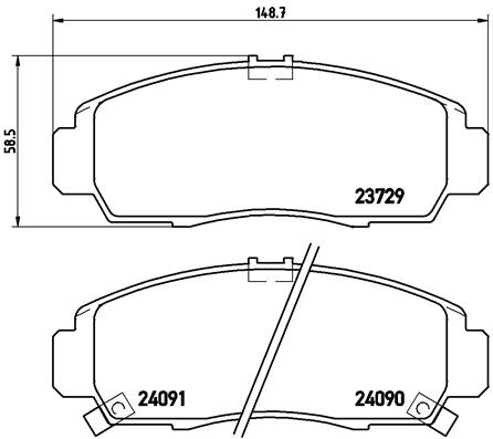 BREMBO Bremsensatz, Scheibenbremse sg000008mb Vorderachse Innenbelüftet 282mm 23mm für HONDA ACURA PROTON HONDA (DONGFENG)