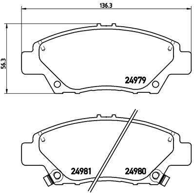 BREMBO Bremsensatz, Scheibenbremse sg000008nb Vorderachse Innenbelüftet 262mm 21mm für HONDA HONDA (GAC) HONDA (DONGFENG)