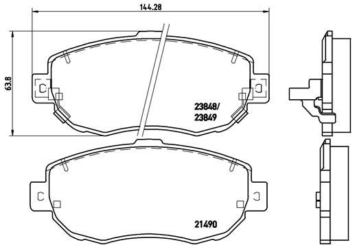BREMBO Bremsensatz, Scheibenbremse sg000009cr Vorderachse Innenbelüftet 296mm 32mm für TOYOTA LEXUS NISSAN