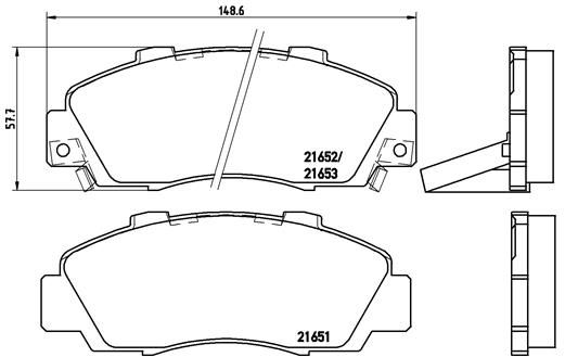 BREMBO Bremsensatz, Scheibenbremse sg000009d8 Vorderachse Innenbelüftet 282mm 23mm für ISUZU HONDA ACURA NISSAN ROVER