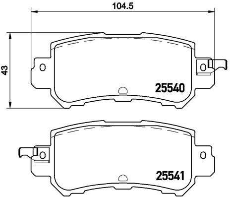 BREMBO Bremsensatz, Scheibenbremse sg00000b61 Hinterachse Voll 281mm 9mm für MAZDA