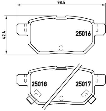 BREMBO Bremsensatz, Scheibenbremse sg00000b65 Hinterachse Voll 279mm 10mm für PONTIAC TOYOTA TOYOTA (FAW) LEXUS GEELY JAC GREAT WALL