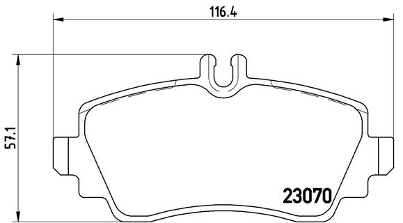BREMBO Bremsensatz, Scheibenbremse sg00000cj9 Vorderachse Voll 260mm 12mm für MERCEDES-BENZ