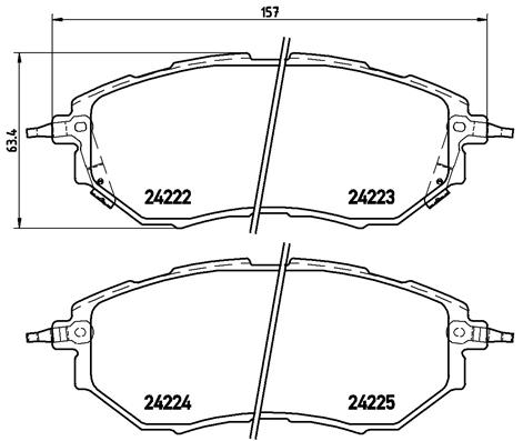 BREMBO Bremsensatz, Scheibenbremse sg00000cjd Vorderachse Innenbelüftet 315mm 30mm für SUBARU