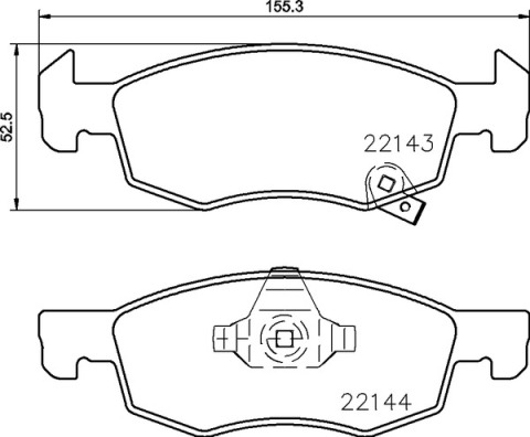 BREMBO sg00000cje Vorderachse Geschlitzt 257mm 22mm für OPEL VAUXHALL FIAT