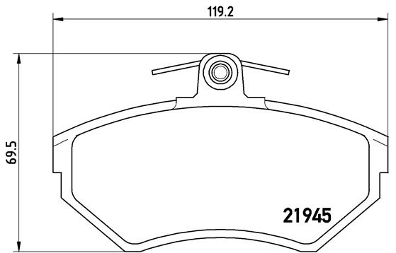 BREMBO Bremsensatz, Scheibenbremse sg00000cjf Vorderachse Innenbelüftet 239mm 18mm für SEAT AUDI VW SKODA