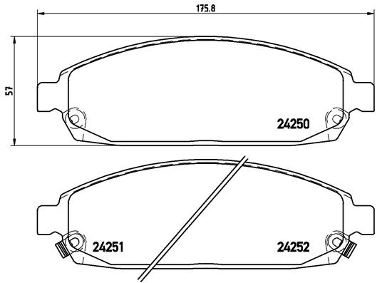 BREMBO Bremsensatz, Scheibenbremse sg00000cjl Vorderachse Innenbelüftet 328mm 30mm für JEEP