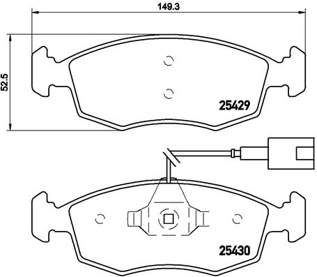 BREMBO Bremsensatz, Scheibenbremse sg00000cjy Hinterachse Voll 240mm 11mm für FORD FIAT ZASTAVA ABARTH ALFA ROMEO